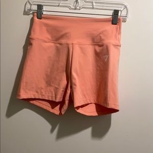 GYMSHARK High Waisted Dreamy Shorts Peach Bellini
